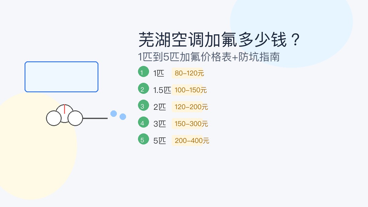空调加氟价格和防坑指南